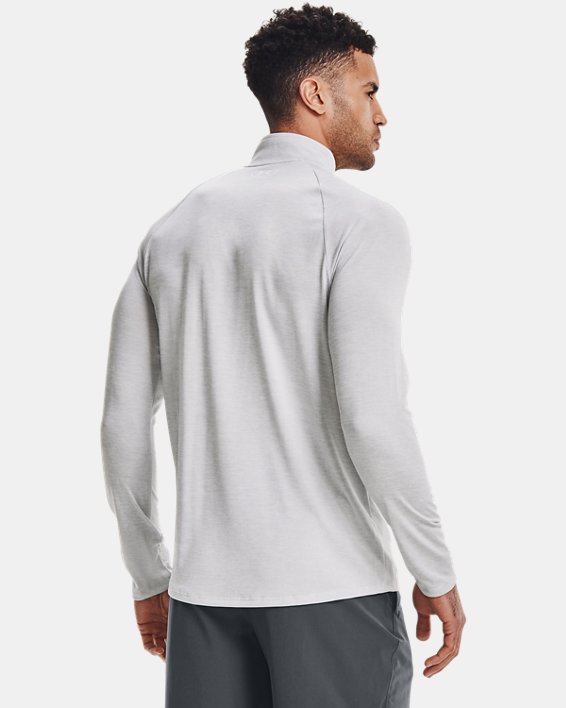 Herren UA Tech™ Shirt mit ½-Zip, langärmlig, Gray, pdpMainDesktop image number 1
